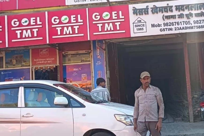 सीहोर: सरिया-सीमेंट कारोबारी खेमचंद मदनलाल पर स्टेट GST का छापा, जांच जारी