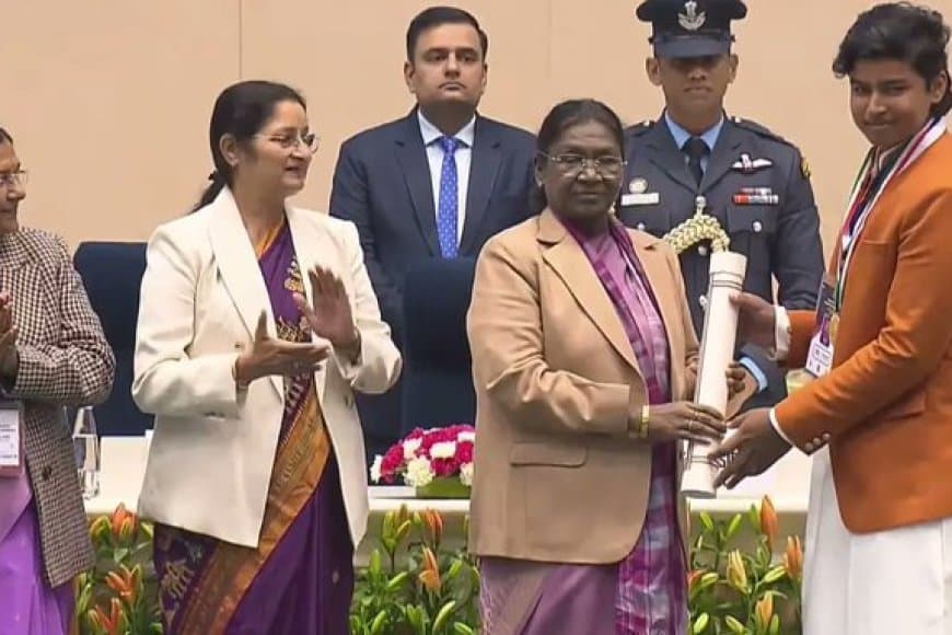 20 बच्चों को वीर बाल पुरस्कार ... वैभव सूर्यवंशी को राष्ट्रपति मुर्मू ने नवाजा