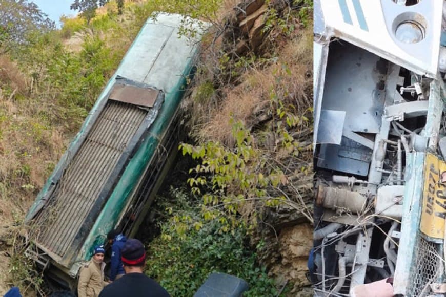 उत्तराखंड... खाई में गिरी बस... सात की मौत, कई यात्री घायल