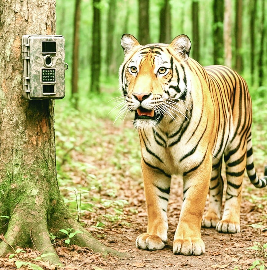 बाघों की बढ़ती मौजूदगी पर हाईटेक पहरा: मझगवां वनपरिक्षेत्र में 200 ट्रैप कैमरों से होगी 24×7 निगरानी, मार्च 2026 से लागू होगी अत्याधुनिक व्यवस्था