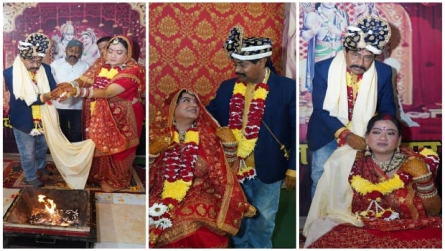 मध्यप्रदेश...पूर्व मंत्री दीपक जोशी ने कांग्रेस नेत्री पल्लवी से रचाया ब्याह