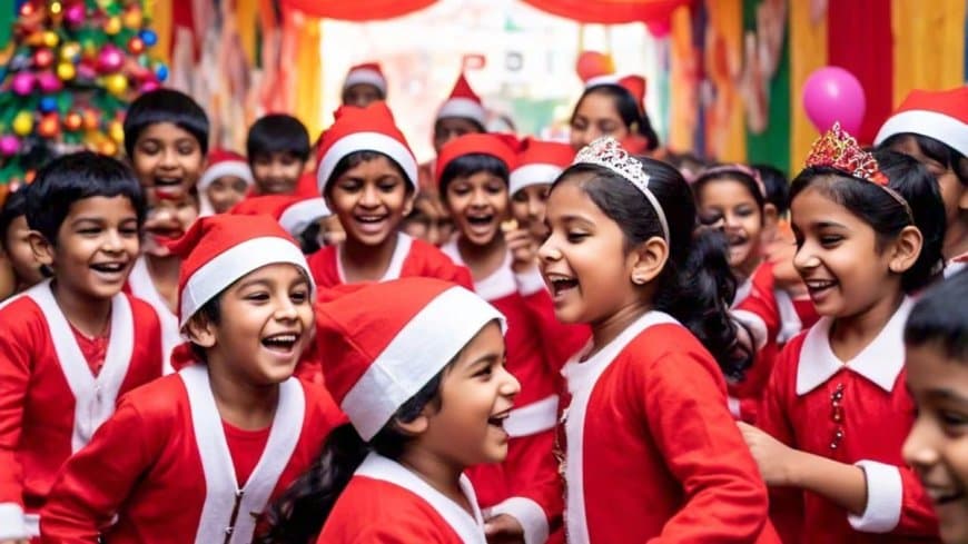 राजस्थान...  क्रिसमस पर बच्चों को सांता क्लॉज बनाया तो गिरेगी गाज 