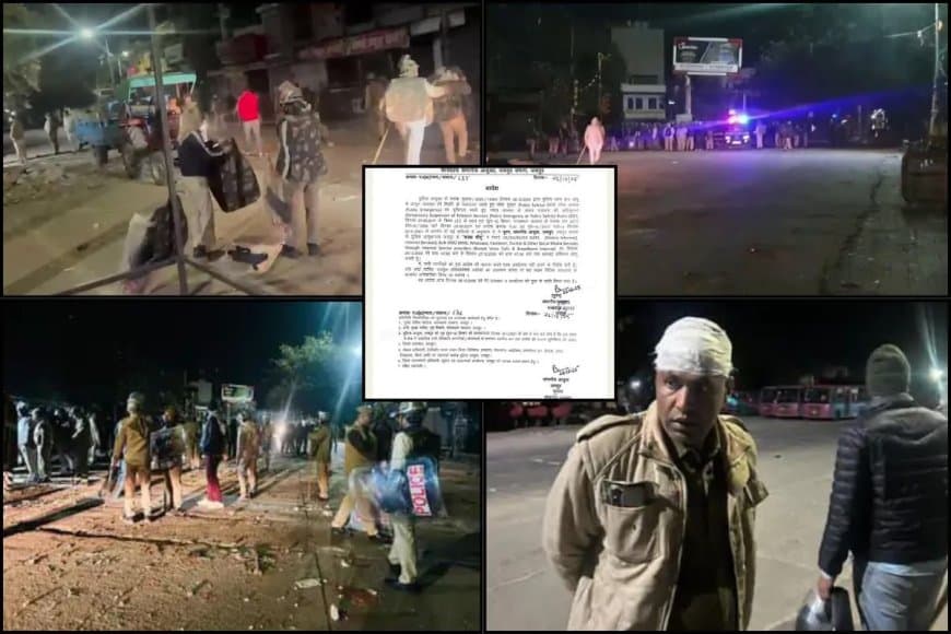 राजस्थान...जयपुर के चौमू में भड़की हिंसा... भीड़ ने पुलिस पर किया पथराव