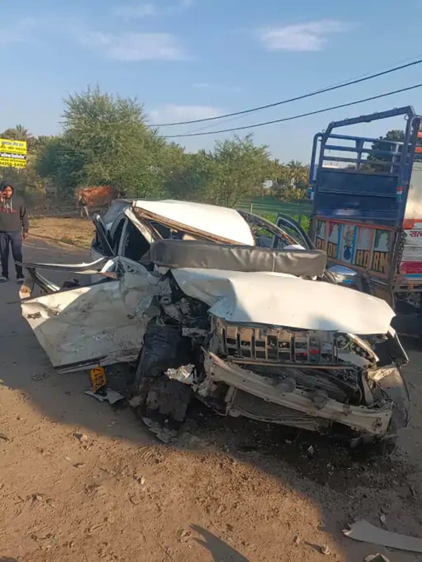 मध्यप्रदेश.. इंदौर में दो कार भिड़ीं, एक की मौत... सात लोग घायल