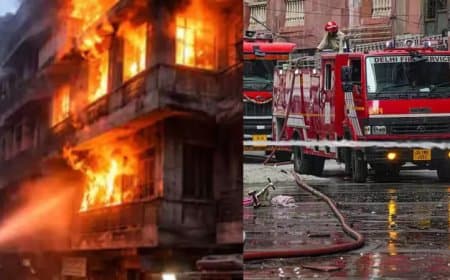 दिल्ली में हड़कंप... मेट्रो स्टाफ क्वार्टर में लगी आग... तीन जिंदगी खाक