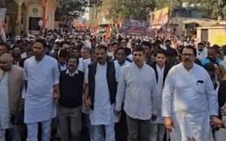 Indore Nyay Yatra: भागीरथपुरा दूषित पानी कांड पर कांग्रेस का प्रदर्शन, हत्या का केस दर्ज करने की मांग