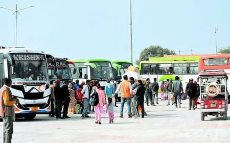 प्रशासन का डंडा चला पुराने बस स्टैंड से रीवा अमरपाटन रूट बसें हटीं आज