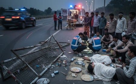 जबलपुर हिट एंड रन: बरेला में कार ने 20 मजदूरों को कुचला, 2 की मौत, 3 गंभीर