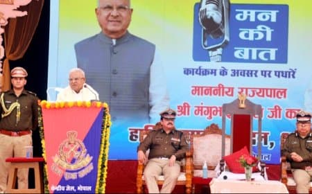 राज्यपाल मंगुभाई पटेल ने जेल में बंदियों के साथ सुना 'मन की बात'; किया नवनिर्माण का आह्वान