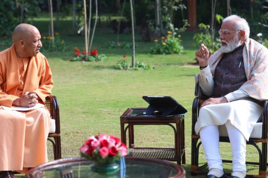 दिल्ली... प्रधानमंत्री नरेन्द्र मोदी से मिले सीएम योगी आदित्यनाथ