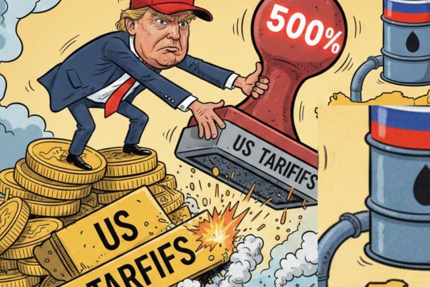 सैंक्शनिंग रशिया एक्ट 2025: भारत पर लग सकता है 500% तक टैरिफ!