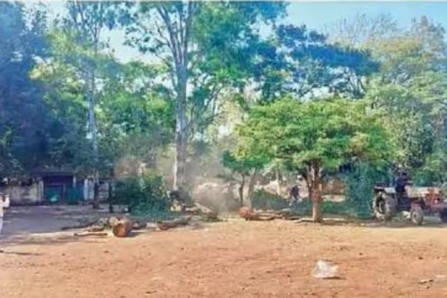 5 करोड़ का शॉपिंग कॉम्प्लेक्स और नया जनपद भवन निर्माण के लिए 50 साल पुराने पेड़ों पर चली आरी