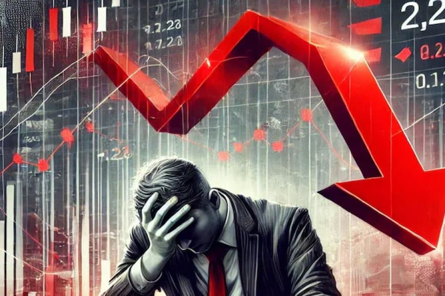 भारतीय शेयर बाजार में बड़ी गिरावट... सेंसेक्स टूटा और निफ्टी भी लाल