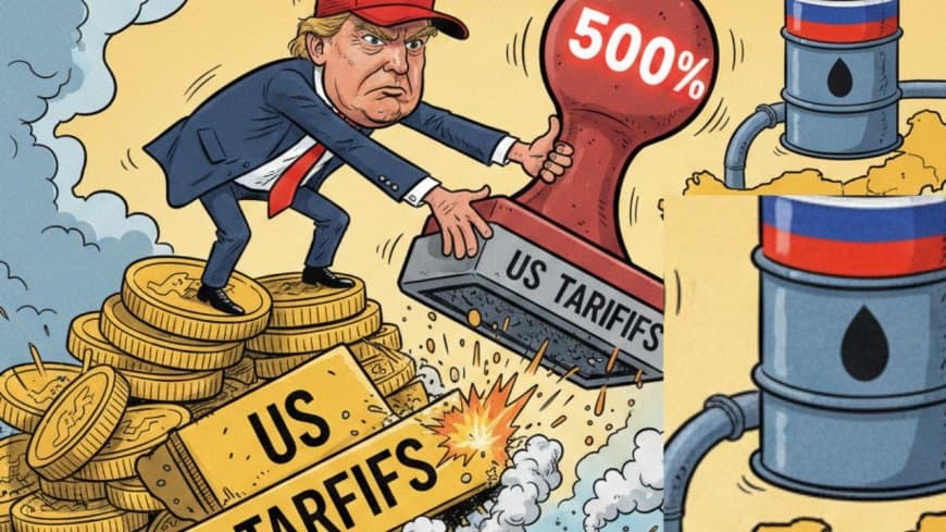 सैंक्शनिंग रशिया एक्ट 2025: भारत पर लग सकता है 500% तक टैरिफ!