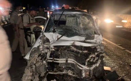 राजस्थान: कार-ट्रेलर की टक्कर... मध्यप्रदेश के पांच लोगों की मौत