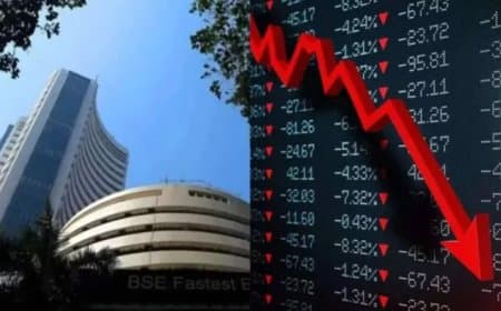 फिसला भारतीय शेयर बाजार: सेंसेक्स और निफ्टी दोनों धड़ाम