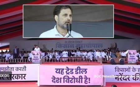 राहुल का प्रहार: मोदी ने देश के किसानों को अमेरिका के हाथों बेच दिया