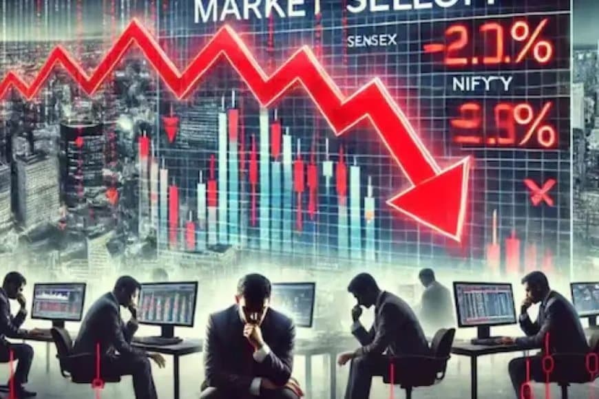 लाल निशान पर खुला शेयर बाजार... सेंसेक्स टूटा... निफ्टी भी धड़ाम