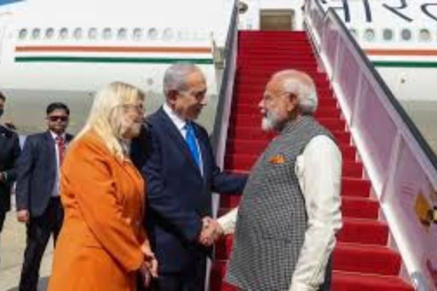PM Modi Israel Visit: पीएम मोदी की इस्राइल यात्रा; 'भगवा' कनेक्शन पर सारा नेतन्याहू संग ठहाके