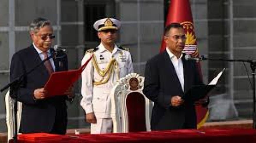 बांग्लादेश तारिक रहमान के हाथ, पीएम की शपथ ली, गृह मंत्री सलाहुद्दीन के पास