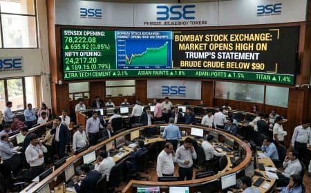 शेयर बाजार समाचार: सेंसेक्स और निफ्टी में रिकवरी, ट्रंप के बयान से कच्चे तेल की कीमतें गिरीं