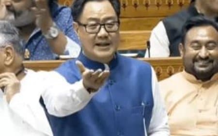 लोकसभा में स्पीकर ओम बिरला के खिलाफ अविश्वास प्रस्ताव: गौरव गोगोई और किरेन रिजिजू के बीच तीखी बहस