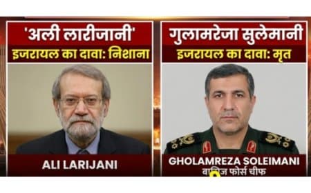 इजरायल का ईरान पर बड़ा हमला: अली लारीजानी और बासिज चीफ सुलेमानी की मौत का दावा