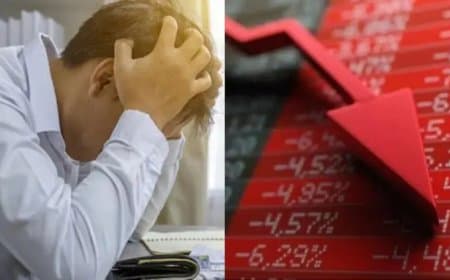 भारतीय शेयर बाजार के इतिहास में एक और बड़ी गिरावट की गई दर्ज