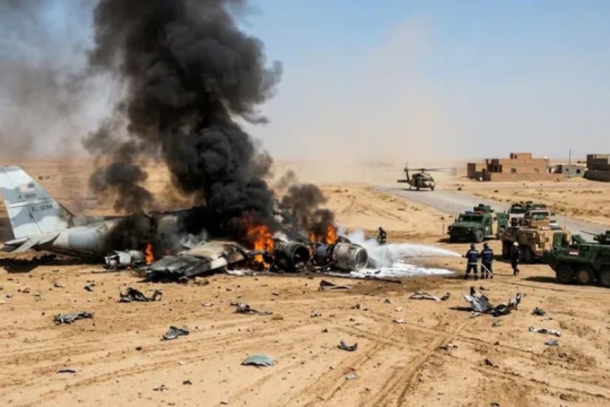 अमेरिका का विमान इराक में क्रैश... संघर्ष के बीच क्षेत्र में बढ़ा तनाव
