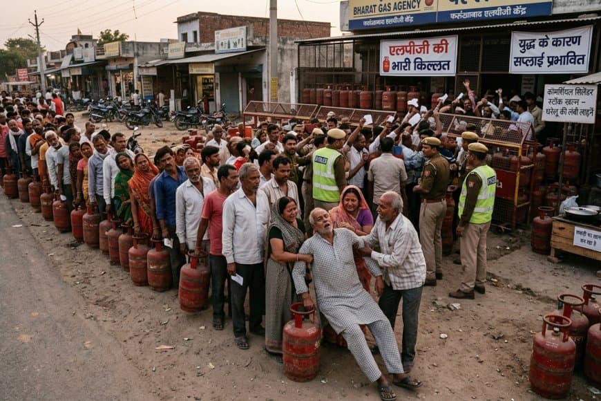 भारत में LPG संकट: सिलेंडर की किल्लत से 2 की मौत, यूपी-एमपी समेत कई राज्यों में मचा हाहाकार