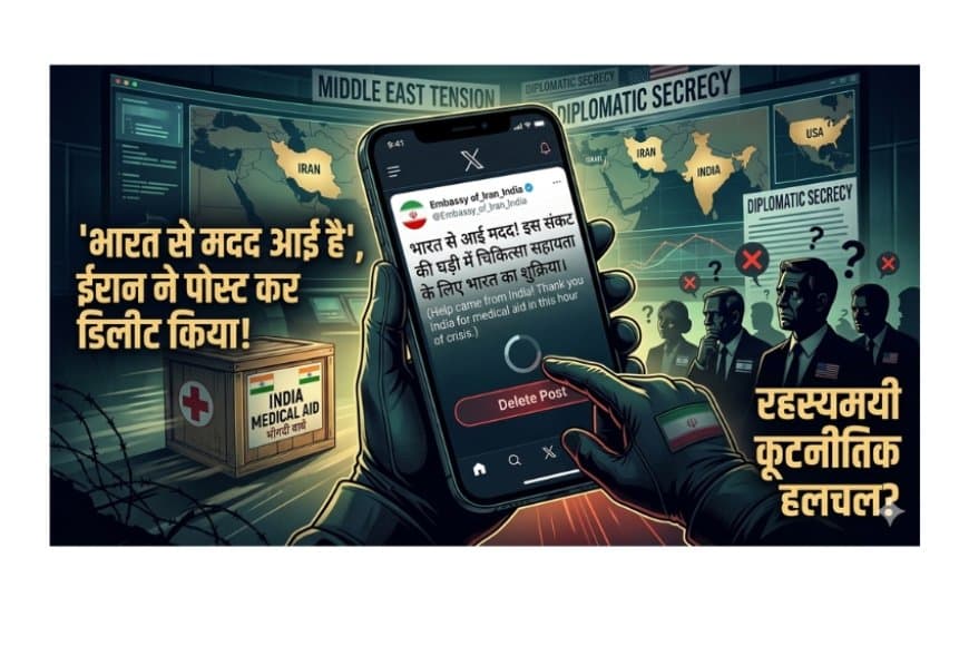 ईरानी दूतावास का 'डिलीट' गेम: भारत की मदद का शुक्रिया कर पोस्ट हटाया, क्या है कूटनीतिक रहस्य?