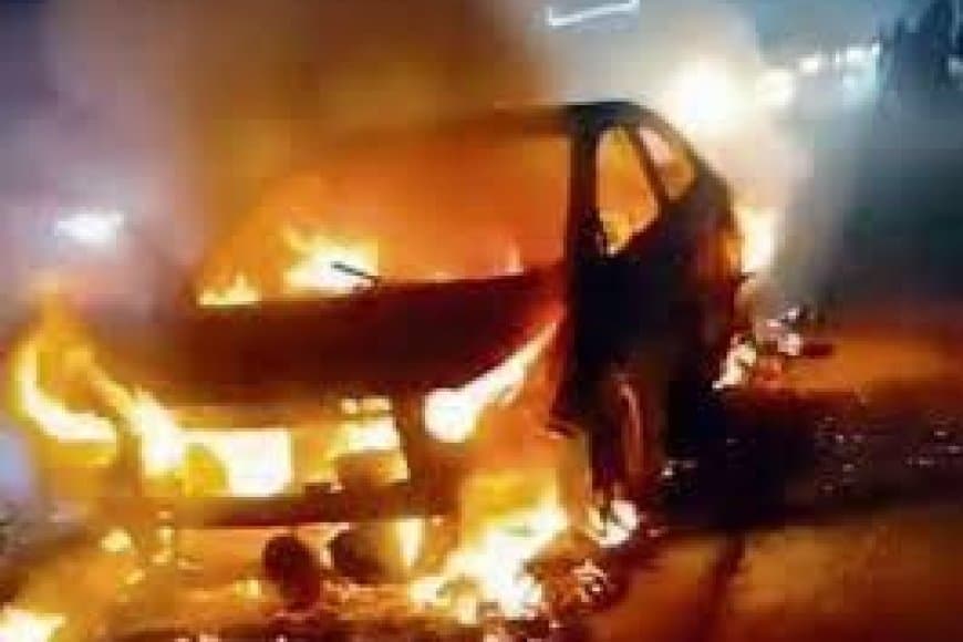 मध्यप्रदेश: कार में लगी आग, दरवाजा लॉक, डॉक्टर की पत्नी की जिंदा जली