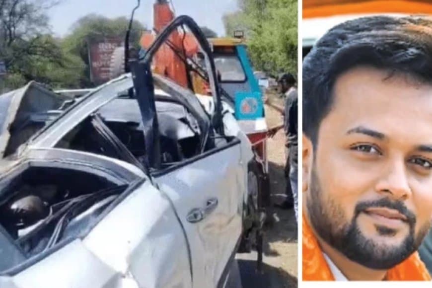 भोपाल: तालाब की बाउंड्री से टकराई कार पलटी... चालक की मौत