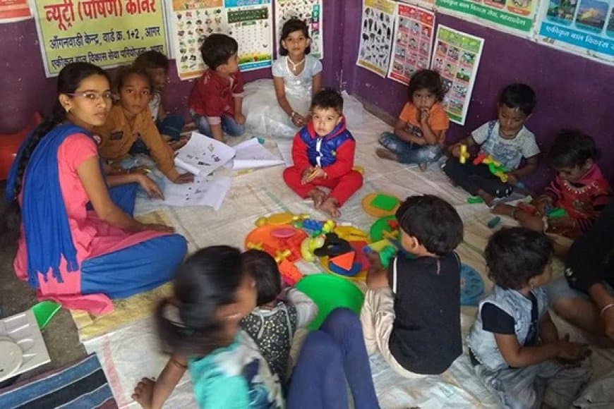 मध्यप्रदेश में पहली बार आंगनवाड़ी बच्चों का ‘विद्यारंभ’ समारोह 