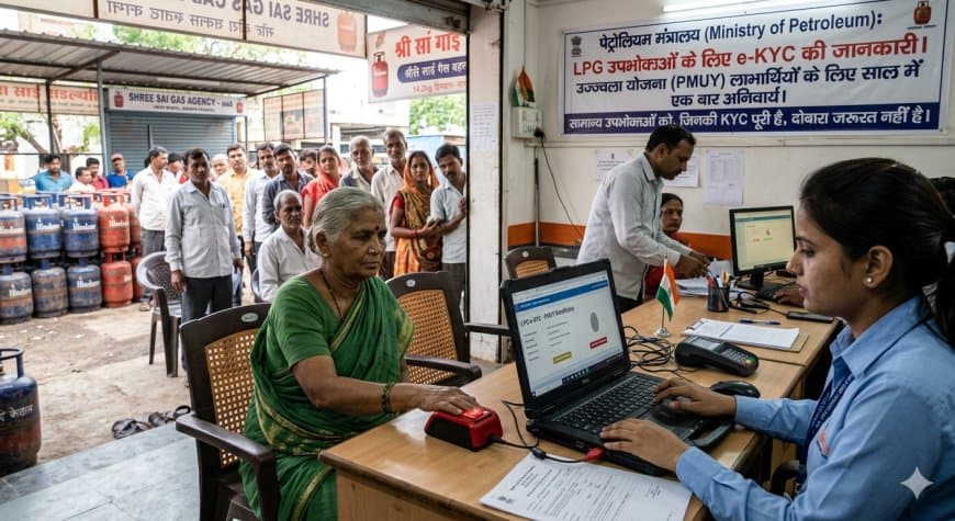 LPG e-KYC Rules 2026: गैस उपभोक्ताओं के लिए ई-केवाईसी पर नई गाइडलाइन जारी