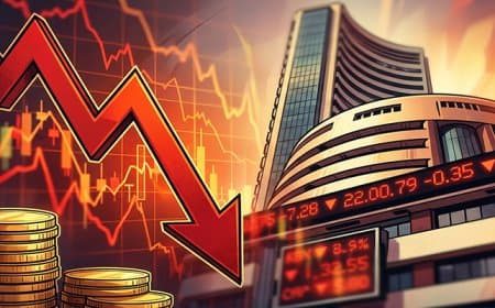 औंधे मुंह गिरा बाजार: सेंसेक्स टूटा... निफ्टी भी टमाटर की तरह लाल