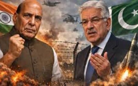 भारत-पाक के बीच जुबानी जंग तेज: ख्वाजा आसिफ की कोलकाता को निशाना बनाने की धमकी और राजनाथ सिंह का पलटवार