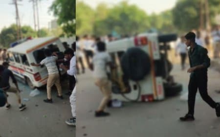 नोएडा: सैलरी को लेकर बवाल, तोड़फोड़ और कई वाहनों में लगाई आग