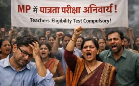 मध्य प्रदेश: डेढ़ लाख शिक्षकों पर लटक रही पात्रता की तलवार... भोपाल में भरेंगे हुंकार