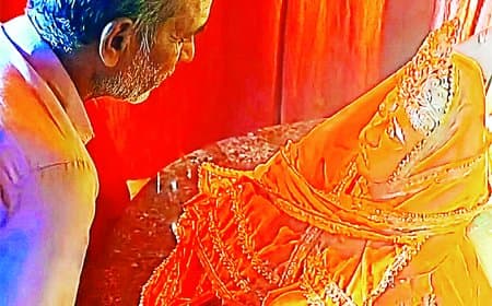 मंदिर में चोरी से पहले चरण स्पर्श, फिर चुरा ले गया भगवान का मुकुट