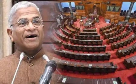 राज्यसभा: हरिवंश नारायण सिंह तीसरी बार निर्विरोध बने उपसभापति  