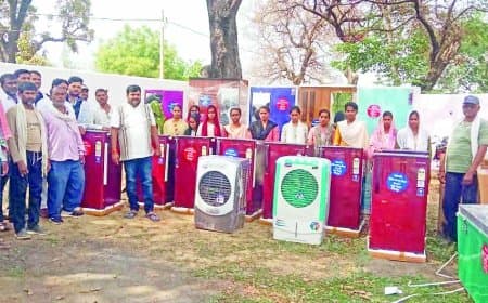 सरपंच की पहल, 15 कन्याओं को विवाह में उपहार देकर दिया सहारा