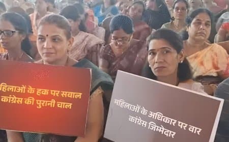 नारी शक्ति का हुंकार: भोपाल में बीजेपी की 'जन आक्रोश महिला पद यात्रा', कांग्रेस पर बरसे दिग्गज