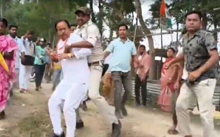 बंगाल में मतदान के दौरान हिंसा: हुमायूं पर हमला और सरकार को दौड़ा-दौड़ाकर पीटा
