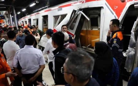 इंडोनेशिया: जकार्ता में दो ट्रेनों में भीषण भिड़ंत, 14 लोगों की मौत और 84 घायल