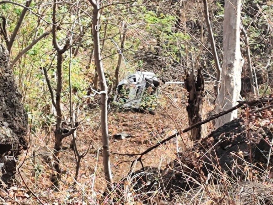 मध्यप्रदेश: बड़वानी में हादसा... खाई में गिरी कार... दो लोगों की मौत