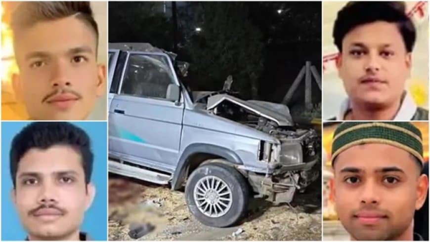 मध्यप्रदेश: इंदौर में ट्रक से भिड़ गई कार... चार लोगों की मौके पर ही मौत