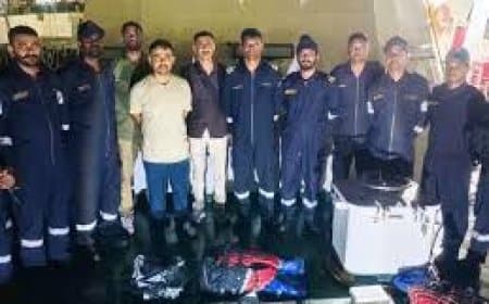 गुजरात में बड़ी ड्रग्स बरामदगी: कच्छ तट पर 1180 करोड़ की कोकीन जब्त, 3 विदेशी आरोपी गिरफ्तार