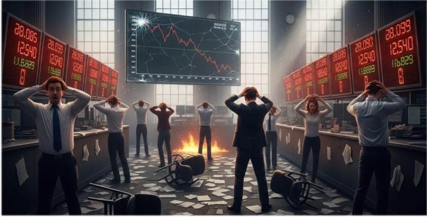 भारत: एक बार फिर औंधे मुंह गिरा शेयर बाजार, 800 अंक टूटा सेंसेक्स