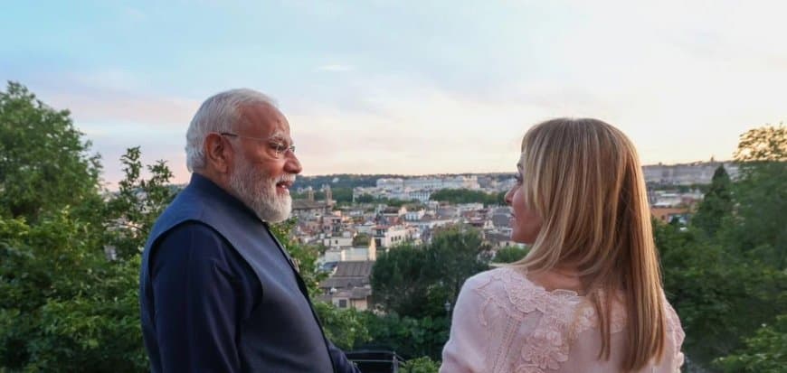 इटली: मोदी और मेलोनी के बीच दिखी कमाल की दोस्ती... दोनों नेता कोलोसियम गए और साथ में किया डिनर